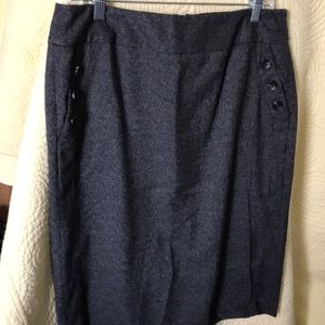 Charcoal pencil skirt